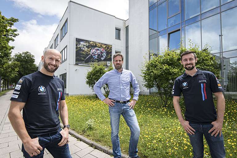 Tom Sykes, Marc Bongers und Eugene Laverty (v.l.)
