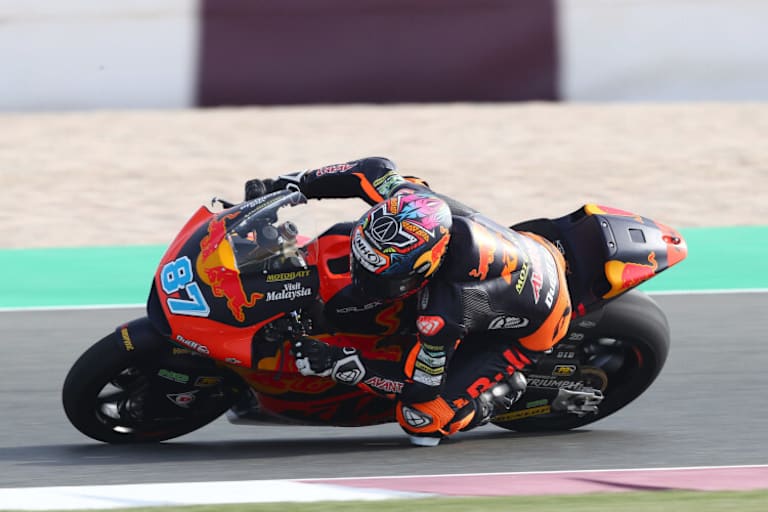 Gardner in Aktion auf der Kalex in den Ajo-Farben