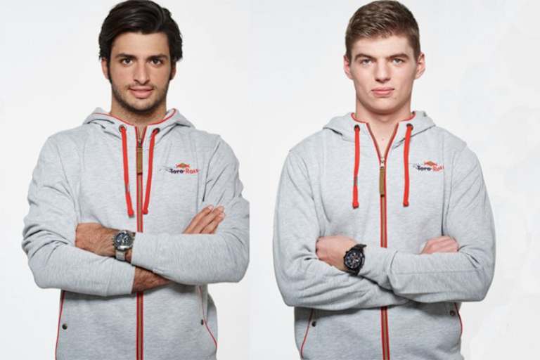 Die Toro-Rosso-Fahrer Carlos Sainz und Max Verstappen