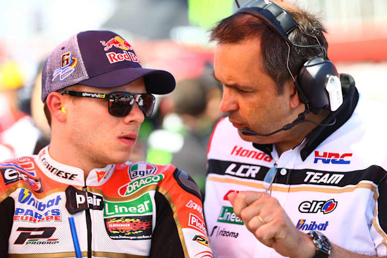 Stefan Bradl mit Crew-Chief Beefy Bourguignon