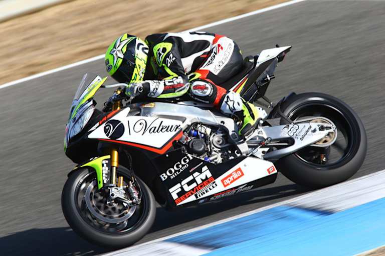 Wenn es heiß wird, passt das Set-up der Aprilia nicht