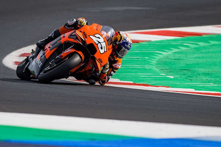 Raúl Fernández beim MotoGP-Test in Misano