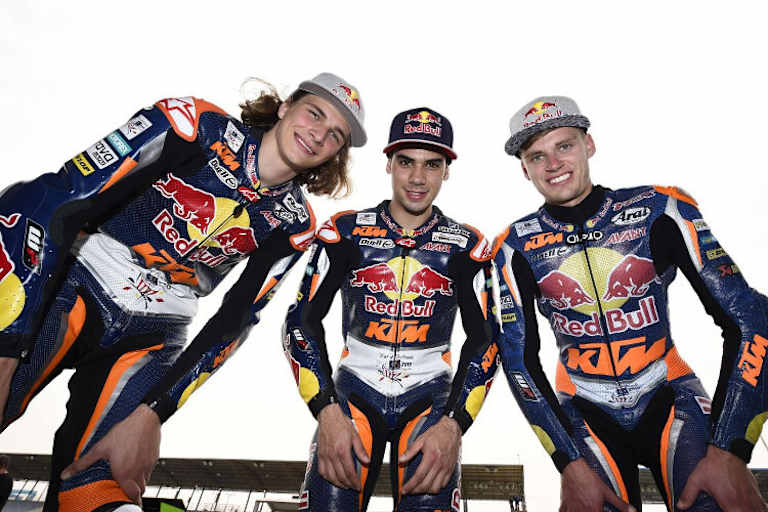 Red Bull KTM Ajo: Karel Hanika, Miguel Oliveira und Brad Binder