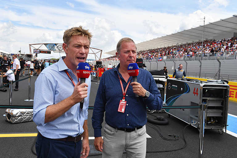 Martin Brundle (rechts)