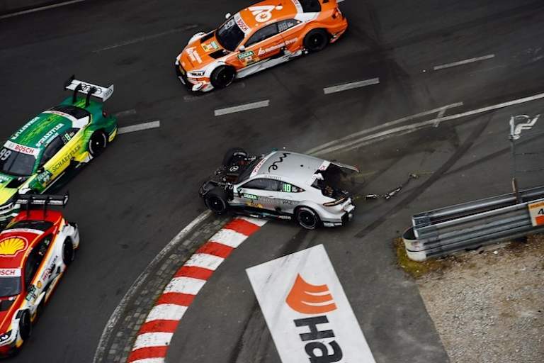 Paffett vor der Kollision mit Rockenfeller