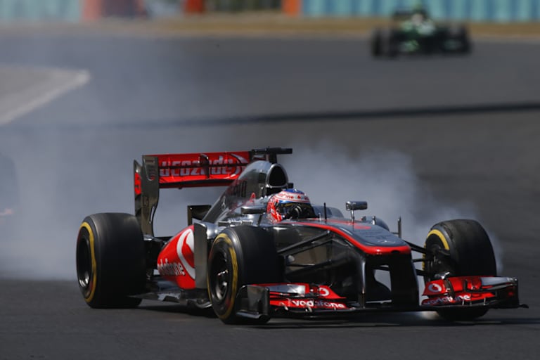 Jenson Button musste zu sehr auf seine Reifen aufpassen