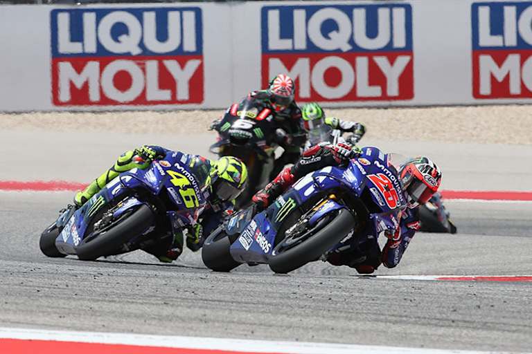 Texas-GP: Maverick Viñales im Rennen vor Rossi und Zarco