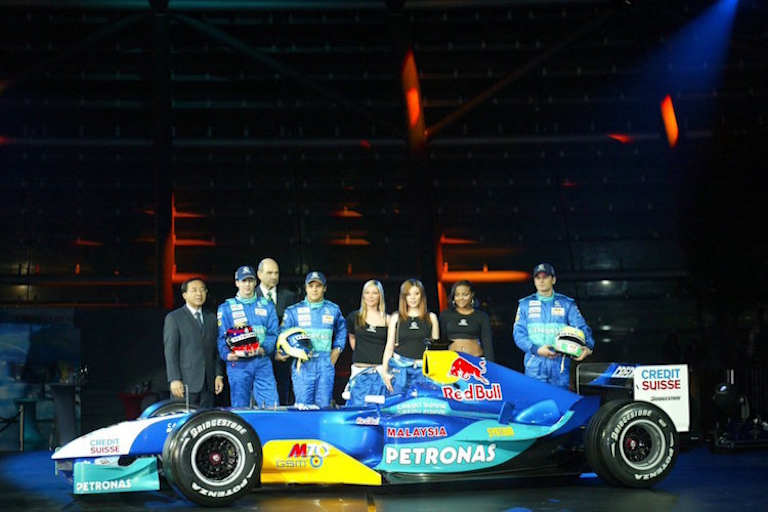 Sauber-Präsentation 2004 mit den Sugababes