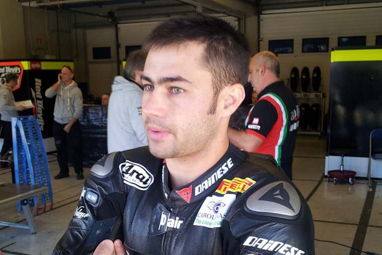 Leon Haslam vor seinem ersten Test mit Aprilia