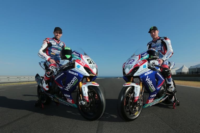 Das Suzuki-Duo Eugene Laverty und Alex Lowes