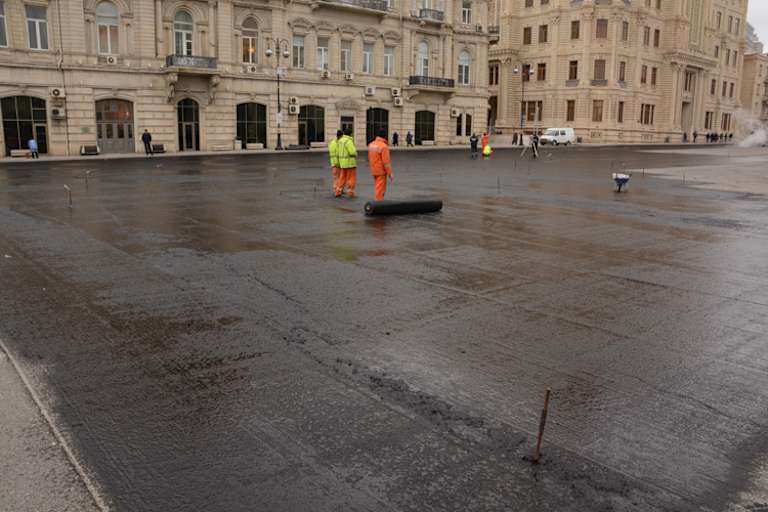 Das Verlegen der zweiten Asphalt-Schicht soll in der zweiten März-Hälfte starten