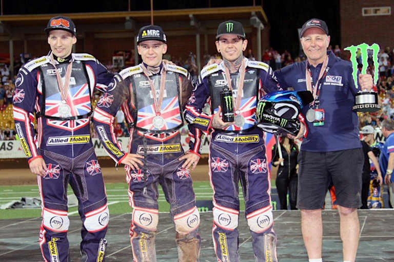 Starkes GB-Team: Craig Cook, Robert Lambert, Tai Woffinden und Alun Rossiter (v.l.)