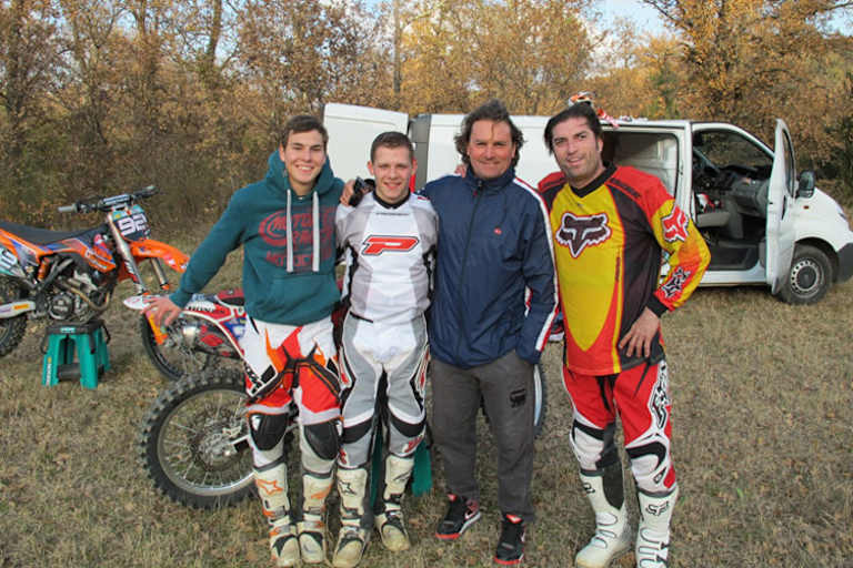 Valentin Guilloud, Stefan Bradl, Yves Demaria und Oscar Haro