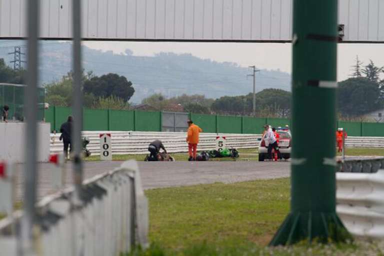 Unfallort: Emanuele Cassani  verstarb in Misano