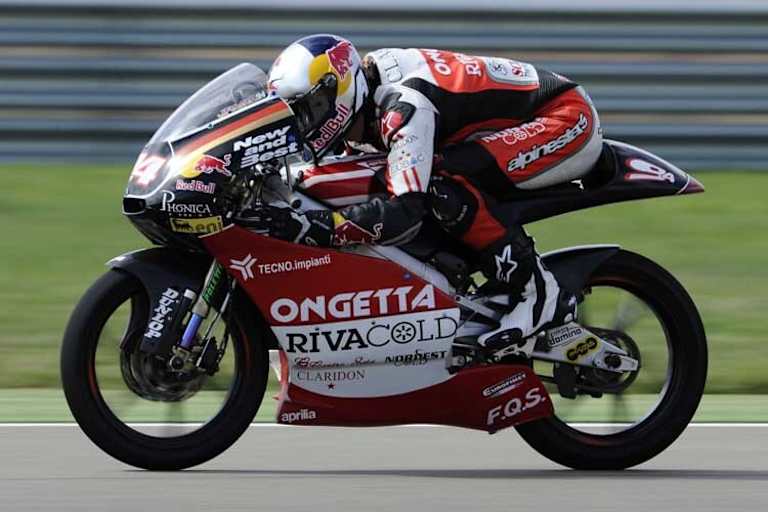 Jonas Folger 2010 auf der Ongetta-Aprilia
