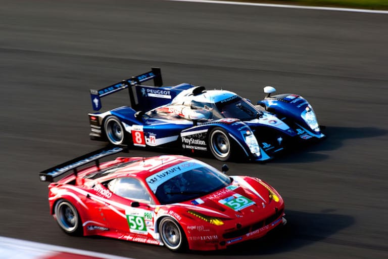 Peugeot und Ferrari teilten sich schon einige Male die Rennstrecken, auch im Langstreckensport