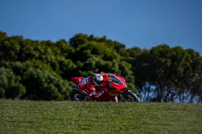 Bagnaia mit #1: Auch auf der Panigale V4S schnell