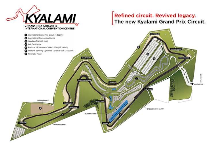 Schematische Zeichnung der neuen Rennstrecke