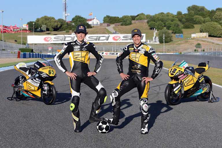 Mit Tom Lüthi beim Interwetten-Shooting