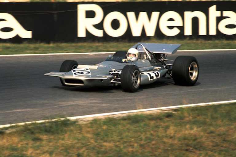 Hubert Hahne mit seinem March in Hockenheim 1970