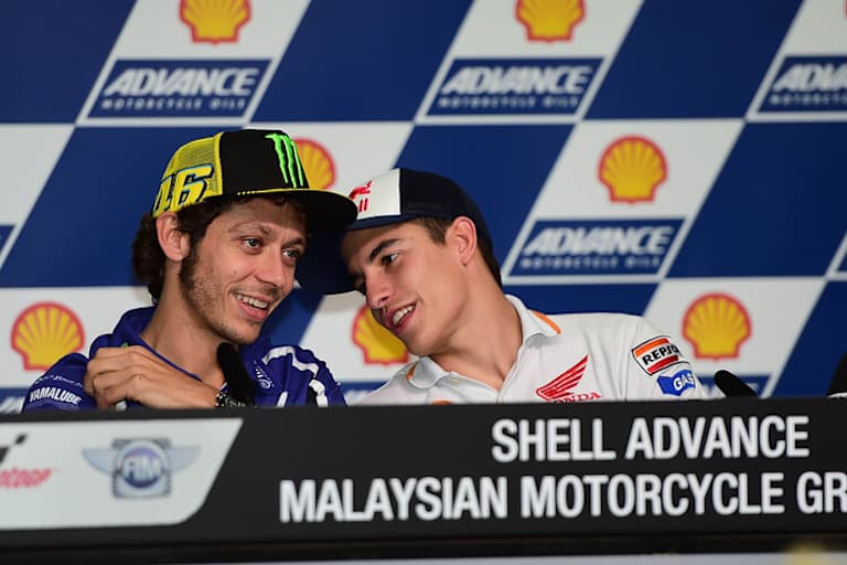 Valentino Rossi und Marc Márquez verstehen sich bestens