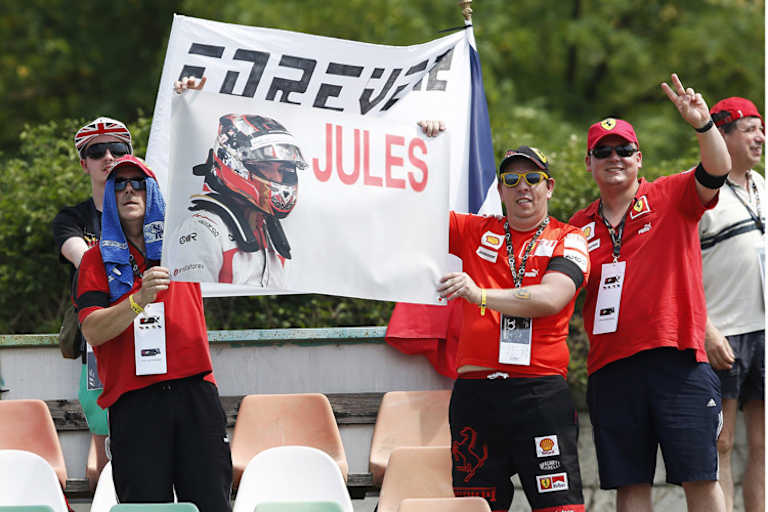 Die Fans haben Jules Bianchi nicht vergessen