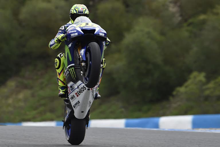 Valentino Rossi kontrollierte den MotoGP-Lauf in Jerez