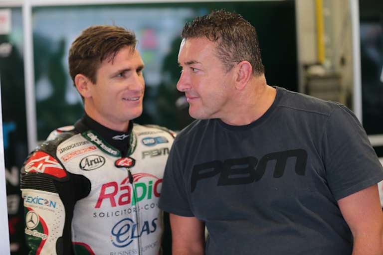 Broc Parkes (li.) und Teameigentümer Paul Bird