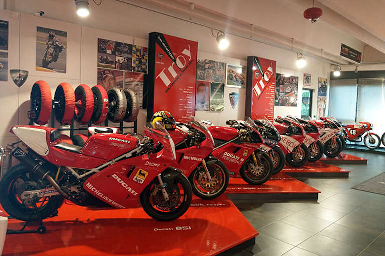 Eine Ecke des Museums wurde Troy Bayliss gewidmet