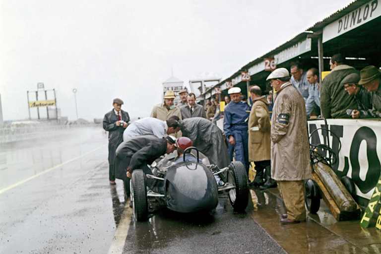 Jack Fairman mit seinem Ferguson in Aintree 1961
