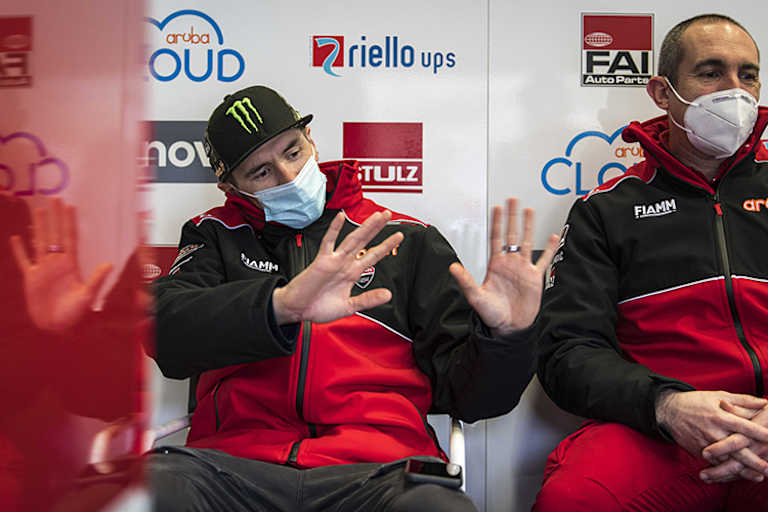 Ducati-Werksfahrer Scott Redding (li.)