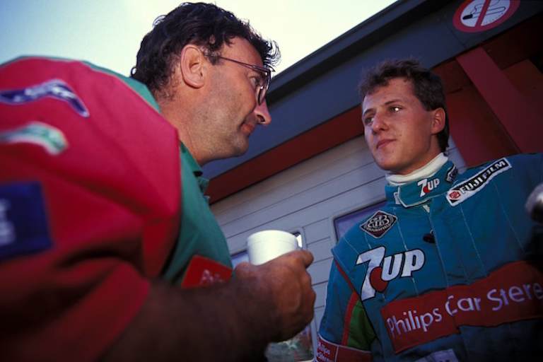 Eddie Jordan und Michael Schumacher