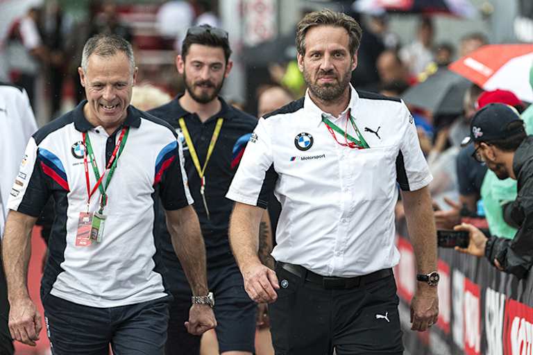 BMW-Teamchef Shaun Muir (li.) und Motorsport-Direktor Marc Bongers