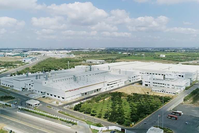 Fabrik von Royal Enfield in Vallam Vadagal in Indien