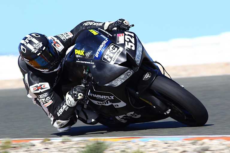 Patrick Hobelsberger auf seiner Trainings-Honda