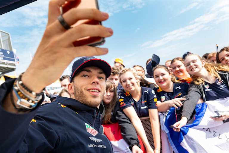 Auch Pierre Gasly freute sich über die zahlreichen Fans in Zandvoort
