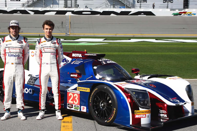 Alonso mit Lando Norris in Daytona