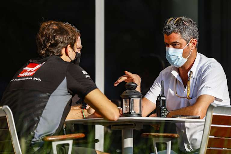 Formel-1-Rennleiter Michael Masi (rechts)