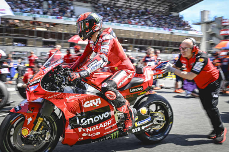 Pecco Bagnaia ging im Sprint in Frankreich leer aus