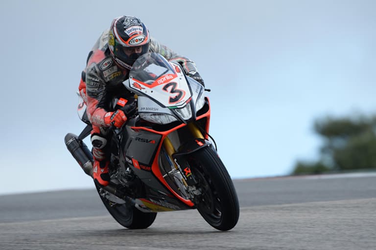 Max Biaggi musste sich erst wieder an das Motorrad gewöhnen