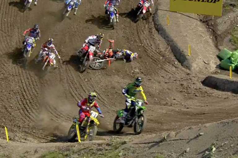 Beim Crash in Schweden zieht sich Herlings eine schwere Handverletzung zu