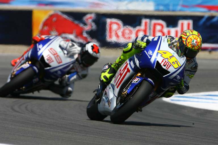 Laguna Seca: Rossi vor Lorenzo