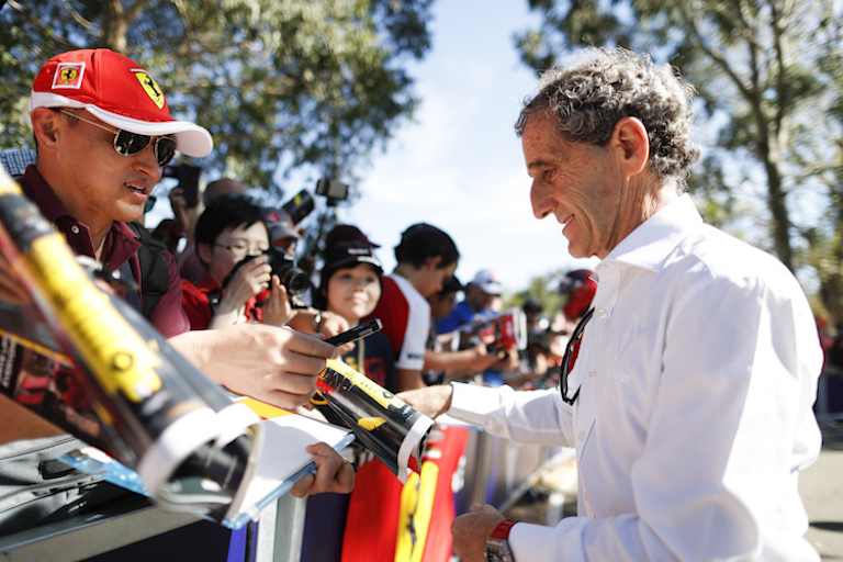 Alain Prost beim Australien-GP 2018