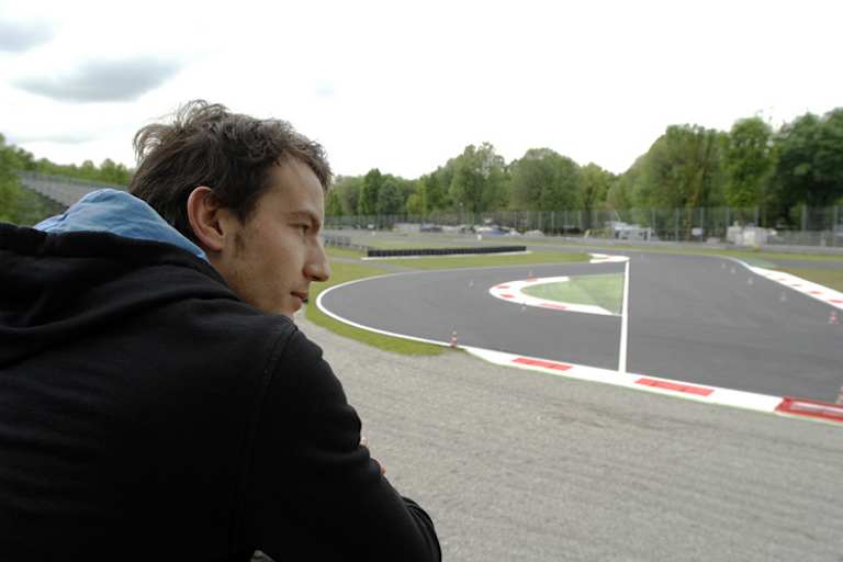 Neukirchner blickt auf die umgebaute Schikane in Monza