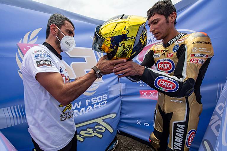 Kenan Sofuoglu (li.) mit Toprak Razgatlioglu