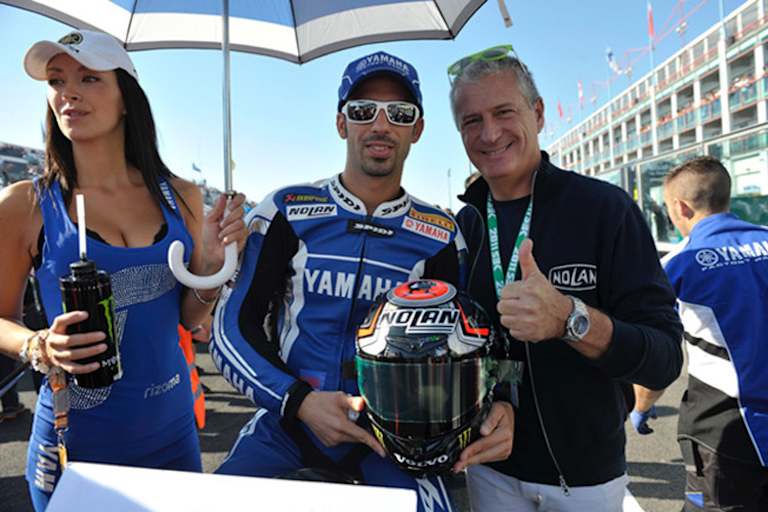 Marco Melandri (Mitte) und Alberto Vergani