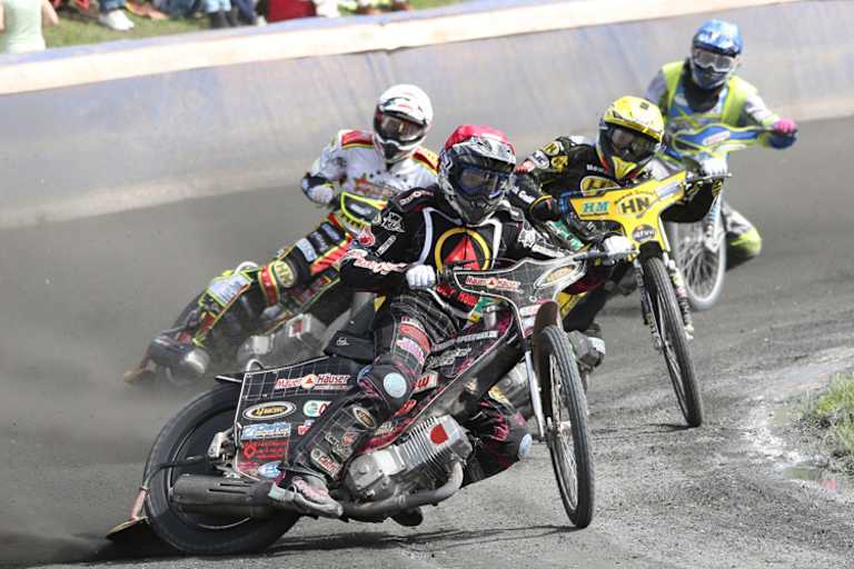 Der entscheidende Lauf: Huckenbeck vor Smolinski, Hefenbrock und Bartz