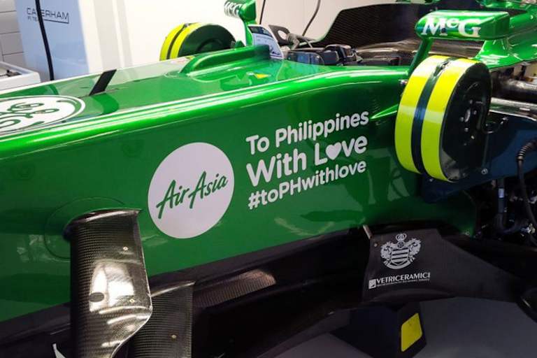 Hinweis auf die Hilfsaktion von AirAsia