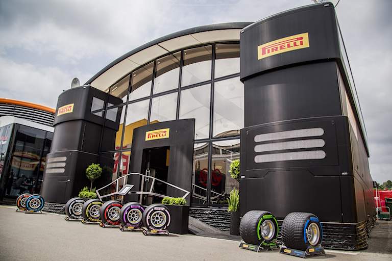 Das Pirelli-Motorhome in Spanien