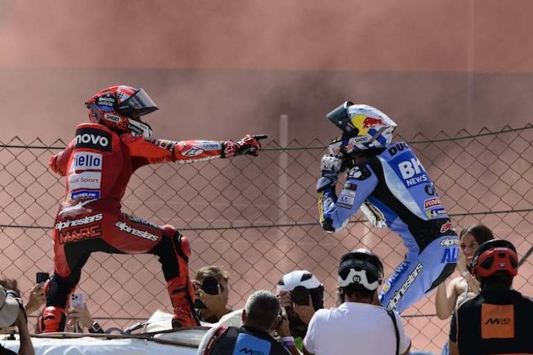 Marc Marquez und Alex Marquez in Barcelona